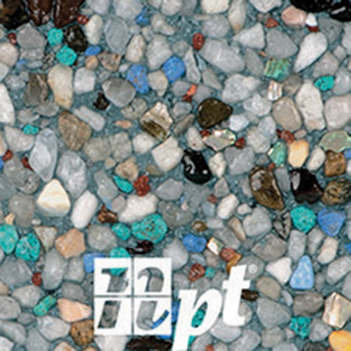 E-Z Patch® 9 F.S. (Fast Set) Pebble Plaster Repair - npt-stonescapes-tropics-blue - 50lbs