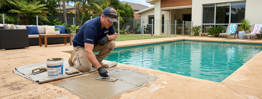 Kool Deck Repair Kit: How To Restore Pool Deck Surfaces | Pool Plaster, Tile & Deck Repair Supplies | E-Z Patch Kool Deck Repair Kit How To Restore Pool Deck Surfaces